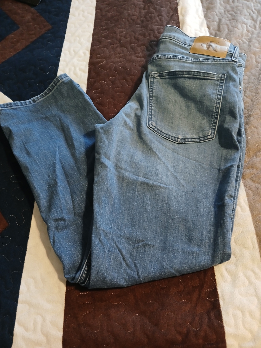 Calvin Klein Men’s Light Blue Denim Jeans - Picture 2 of 6